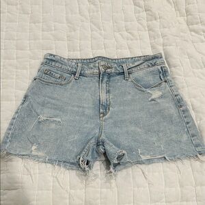 Old Navy Distressed Light Blue Denim Shorts